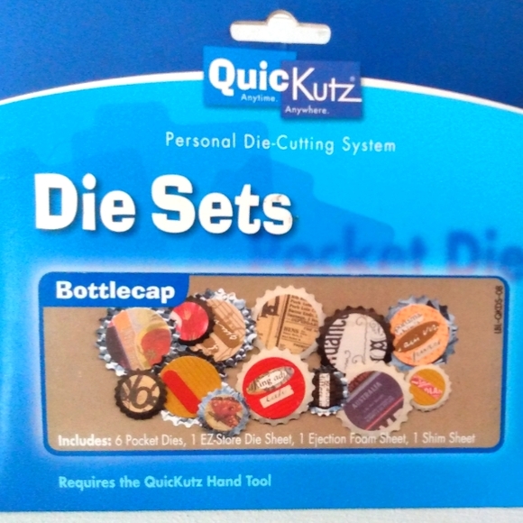 Quickutz Other Retired Quickutz Bottle Die Caps Cuts Scrapbooking